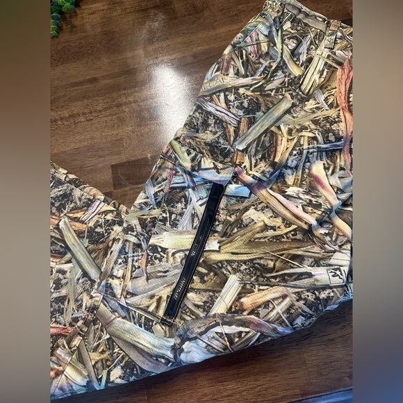 Longleaf Camo Men's pants with Black Zippers Large - Picture 4 of 5